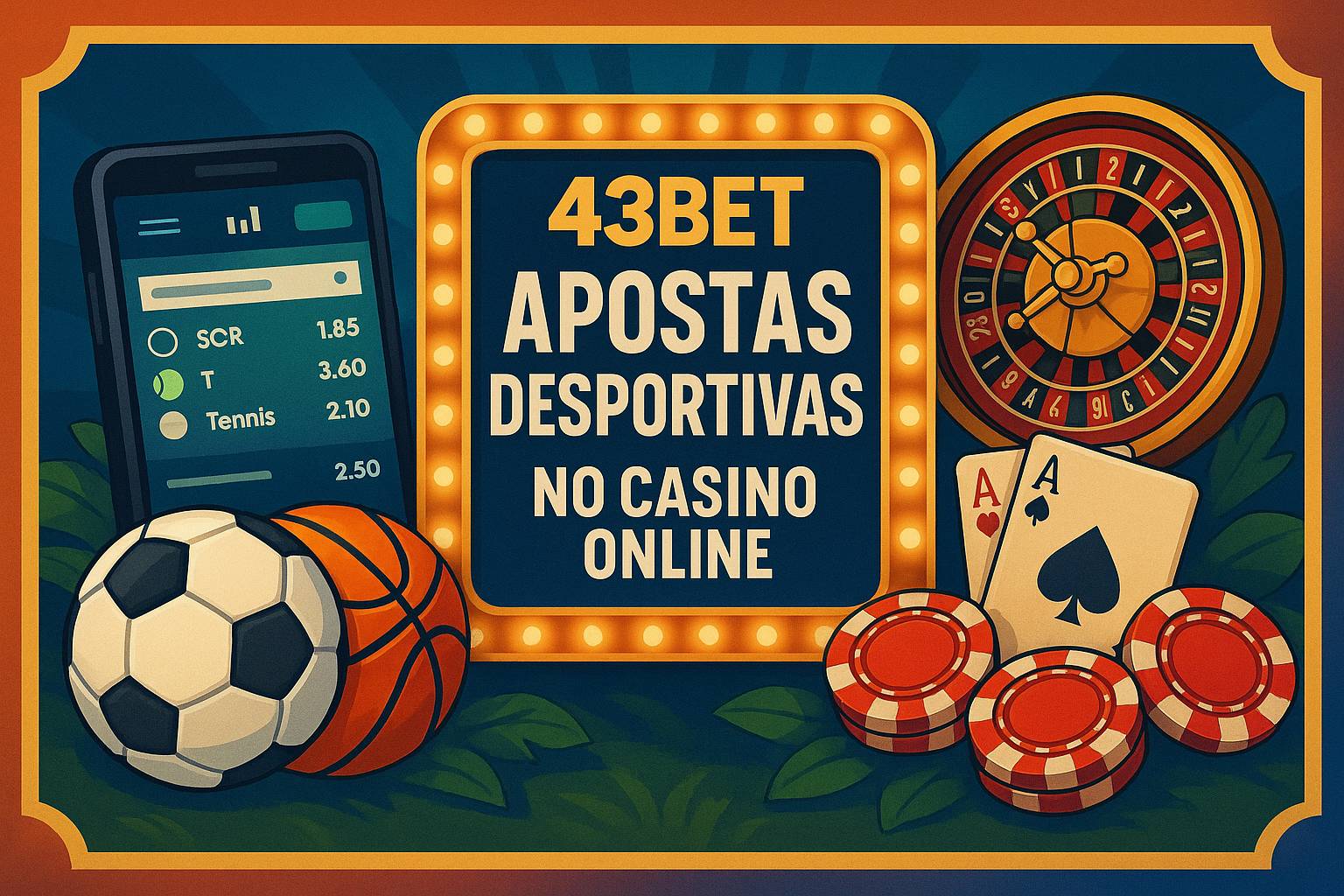Apostas esportivas no cassino online 43BET