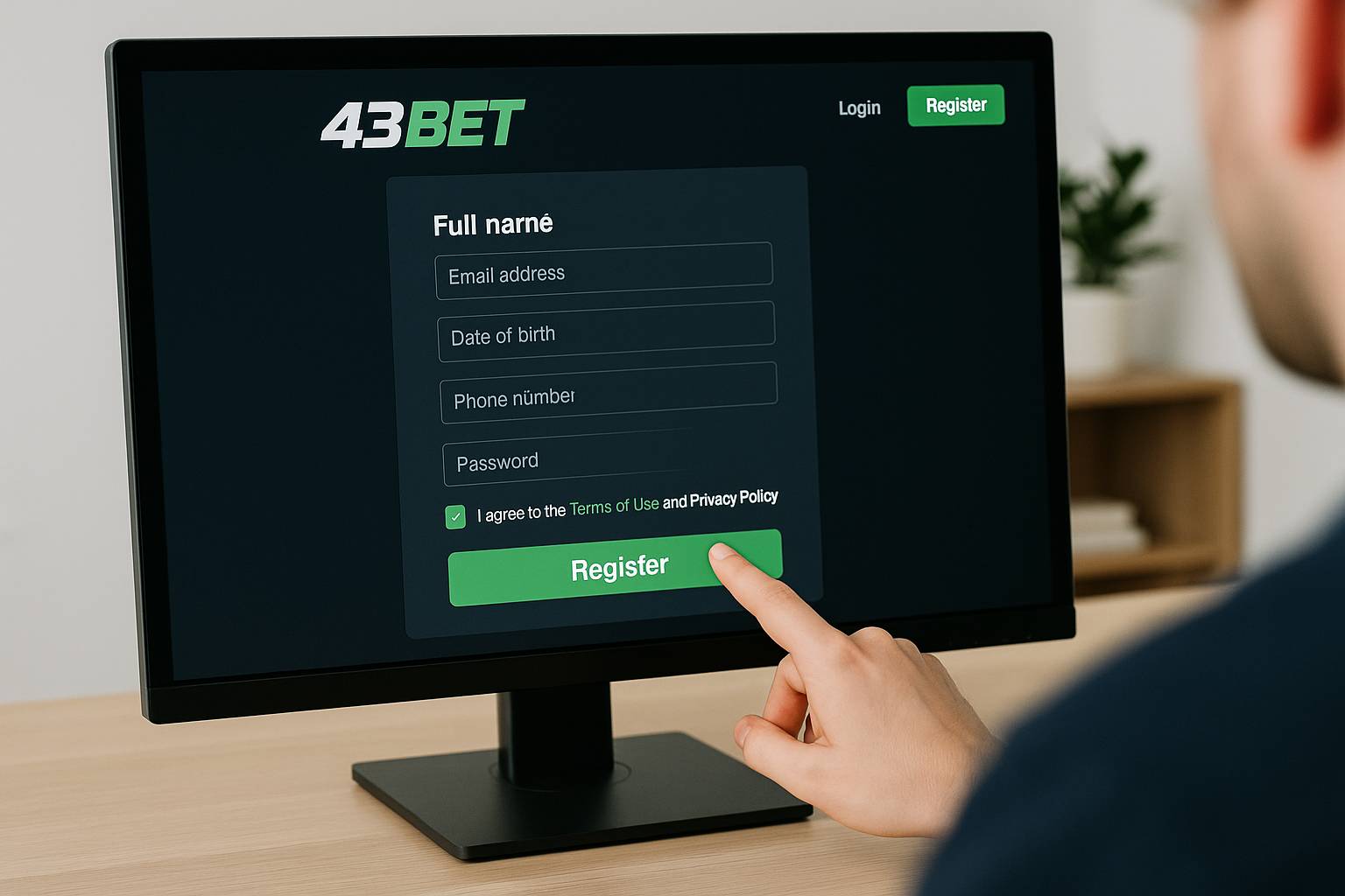 Não Perca tempo, o rRgistro na site 43BET